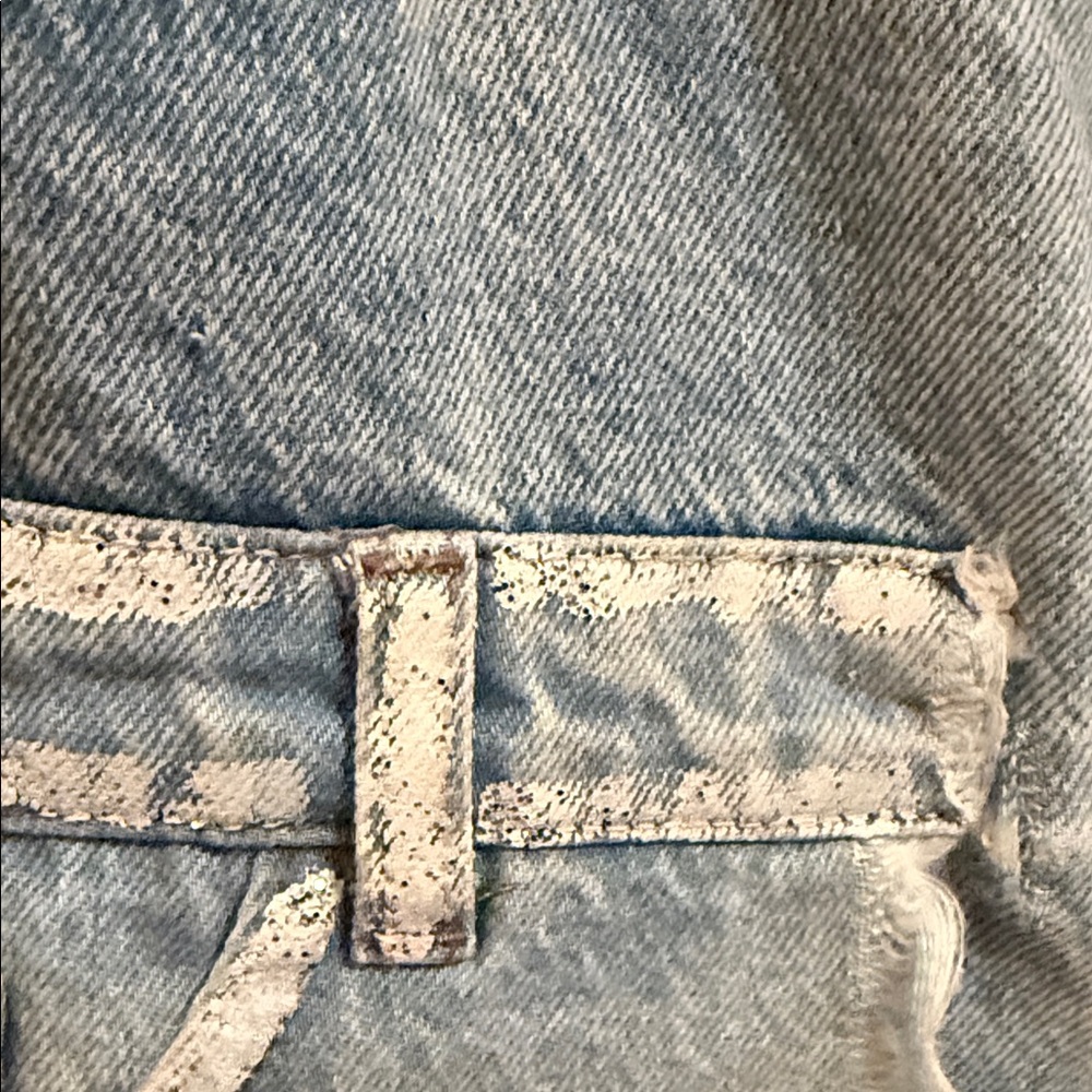 Distressed Patchwork Blue Jeans - image 6